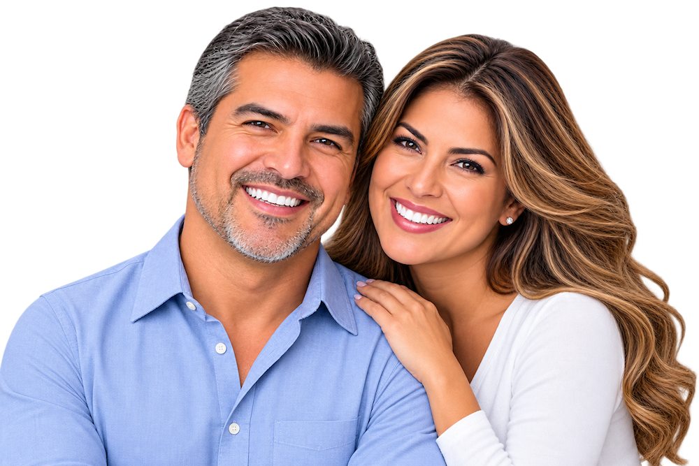 Happy smiling couple Baltimore Implant Center
